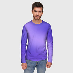 Лонгслив мужской Color purple gradient, цвет: 3D-принт — фото 2