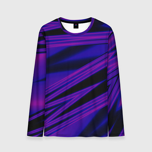Мужской лонгслив Color multi-colored neon / 3D-принт – фото 1