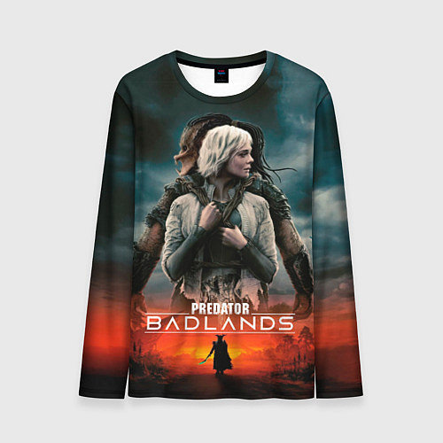Мужской лонгслив Главные герои Хищник планета смерти / 3D-принт – фото 1