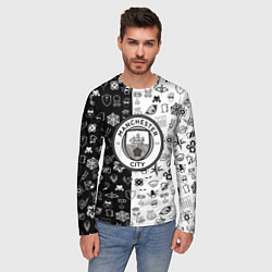 Лонгслив мужской Манчестер сити ачивки, цвет: 3D-принт — фото 2