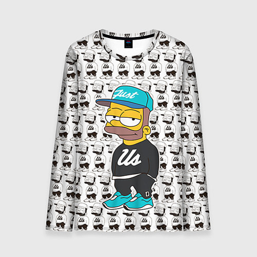 Мужской лонгслив Bart Just Us / 3D-принт – фото 1