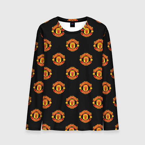 Мужской лонгслив Manchester United Pattern / 3D-принт – фото 1