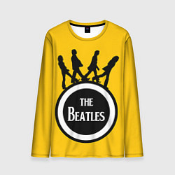 Лонгслив мужской The Beatles: Yellow Vinyl, цвет: 3D-принт