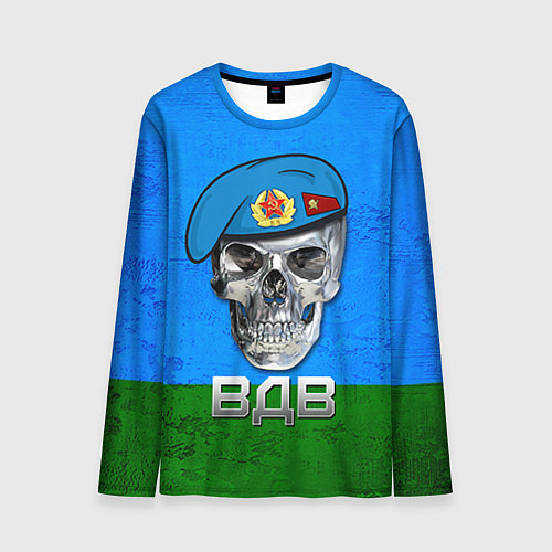 Мужской лонгслив Череп: ВДВ / 3D-принт – фото 1