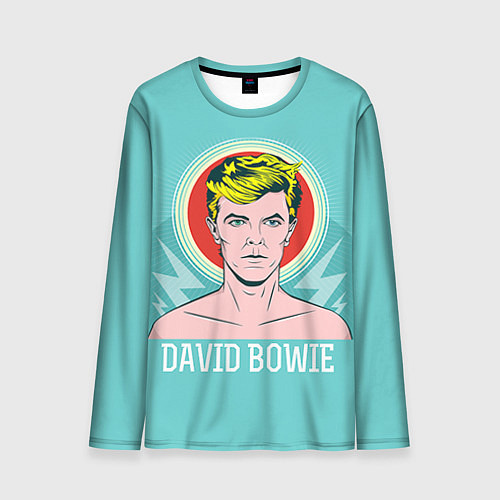 Мужской лонгслив David Bowie: pop-art / 3D-принт – фото 1