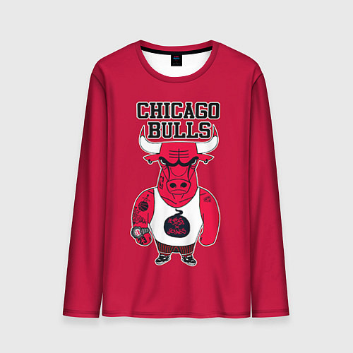 Мужской лонгслив Chicago bulls / 3D-принт – фото 1