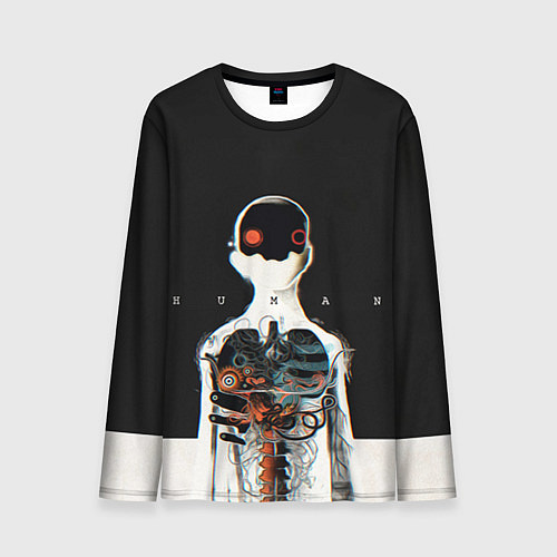 Мужской лонгслив Three Days Grace: Skeleton / 3D-принт – фото 1