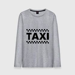 Лонгслив хлопковый мужской Taxi цвета меланж — фото 1