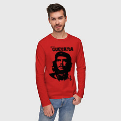 Лонгслив хлопковый мужской Che Guevara, цвет: красный — фото 2