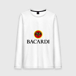 Лонгслив хлопковый мужской Bacardi, цвет: белый