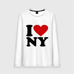 Мужской лонгслив I love NY