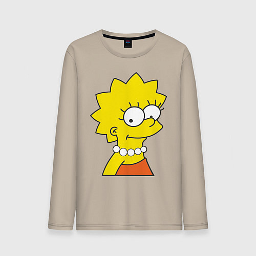 Мужской лонгслив Lisa Simpson / Миндальный – фото 1