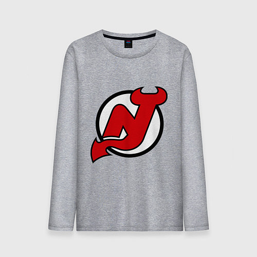 Мужской лонгслив New Jersey Devils / Меланж – фото 1