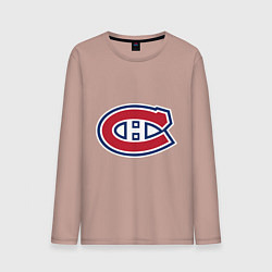 Лонгслив хлопковый мужской Montreal Canadiens, цвет: пыльно-розовый