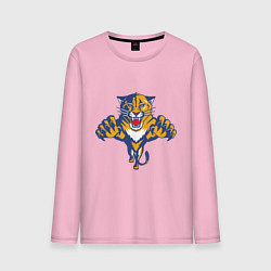 Лонгслив хлопковый мужской Florida Panthers, цвет: светло-розовый