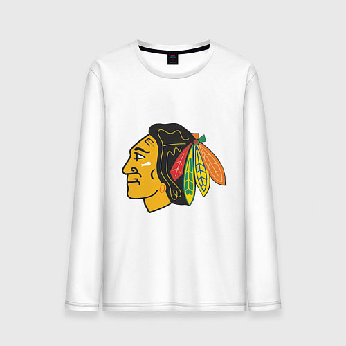 Мужской лонгслив Chicago Blackhawks / Белый – фото 1