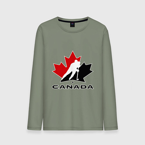 Мужской лонгслив Canada / Авокадо – фото 1