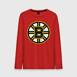 Лонгслив хлопковый мужской Boston Bruins, цвет: красный