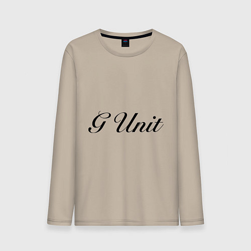 Мужской лонгслив G unit / Миндальный – фото 1