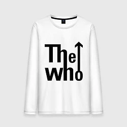 Лонгслив хлопковый мужской The Who, цвет: белый