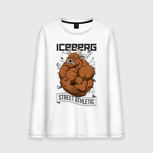 Мужской лонгслив Iceberg: Street Athletic / Белый – фото 1