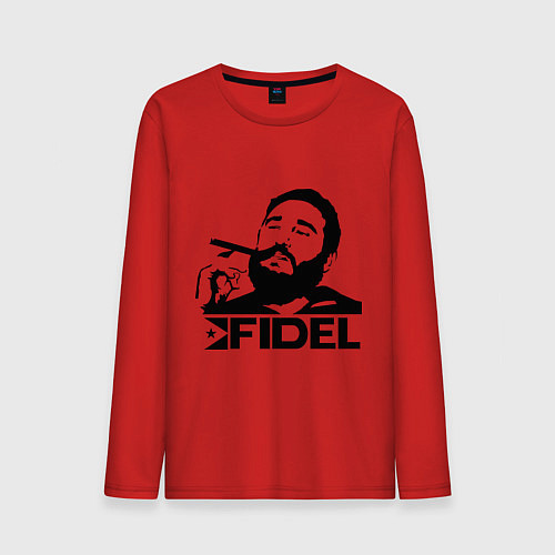 Мужской лонгслив FIdel / Красный – фото 1