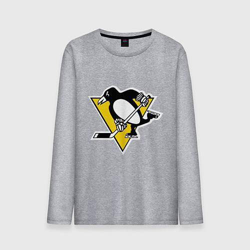 Мужской лонгслив Pittsburgh Penguins: Malkin 71 / Меланж – фото 1