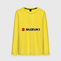 Лонгслив хлопковый мужской Suzuki цвета желтый — фото 1