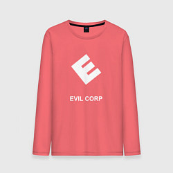 Лонгслив хлопковый мужской Evil corporation, цвет: коралловый