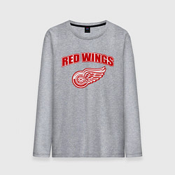 Лонгслив хлопковый мужской Detroit Red Wings, цвет: меланж