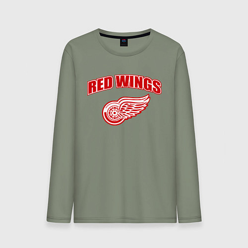 Мужской лонгслив Detroit Red Wings / Авокадо – фото 1