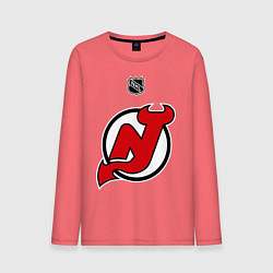 Лонгслив хлопковый мужской New Jersey Devils: Kovalchuk 17, цвет: коралловый