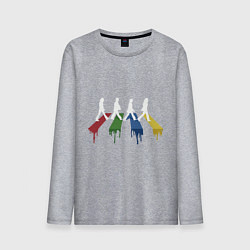 Лонгслив хлопковый мужской Beatles Color, цвет: меланж