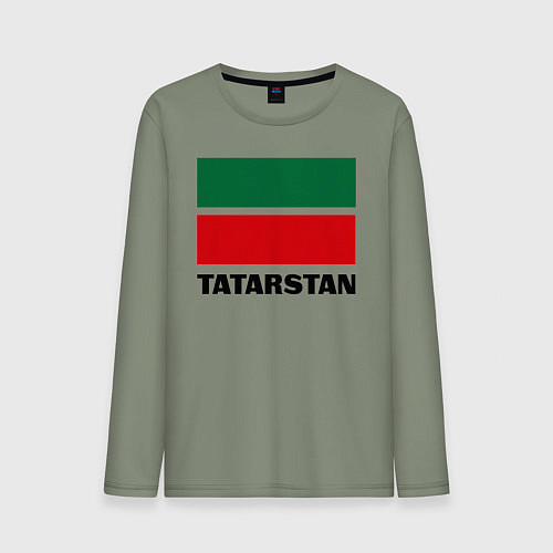 Мужской лонгслив Флаг Татарстана / Авокадо – фото 1