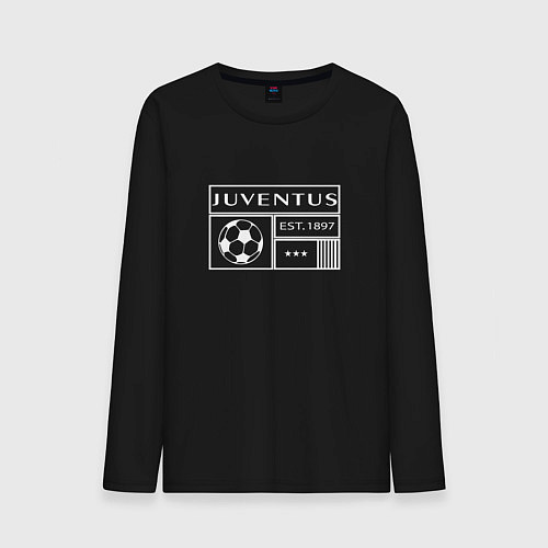 Мужской лонгслив Juventus - EST 1897 2022 / Черный – фото 1