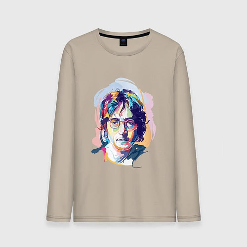 Мужской лонгслив John Lennon: Art / Миндальный – фото 1