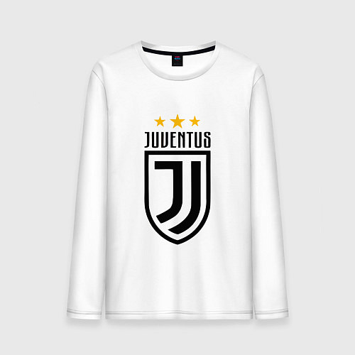 Мужской лонгслив Juventus FC: 3 stars / Белый – фото 1