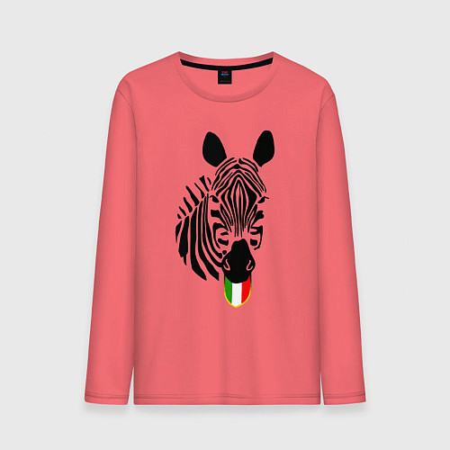 Мужской лонгслив Juventus Zebra / Коралловый – фото 1