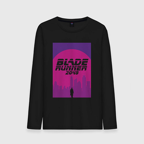 Мужской лонгслив Blade Runner 2049: Purple / Черный – фото 1