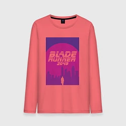Лонгслив хлопковый мужской Blade Runner 2049: Purple, цвет: коралловый