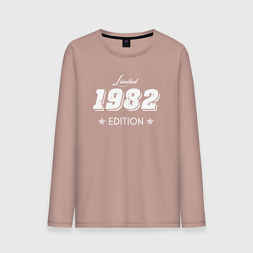 Мужской лонгслив Limited Edition 1982 / Пыльно-розовый – фото 1