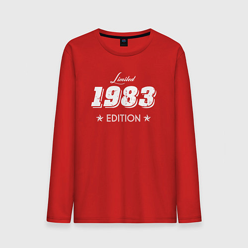 Мужской лонгслив Limited Edition 1983 / Красный – фото 1