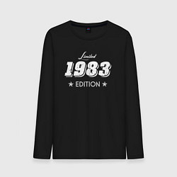 Лонгслив хлопковый мужской Limited Edition 1983, цвет: черный