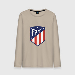 Лонгслив хлопковый мужской Atletico Madrid, цвет: миндальный