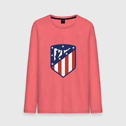 Лонгслив хлопковый мужской Atletico Madrid, цвет: коралловый