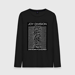 Лонгслив хлопковый мужской Joy Division: Unknown Pleasures, цвет: черный