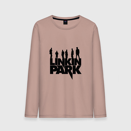 Мужской лонгслив Linkin Park / Пыльно-розовый – фото 1