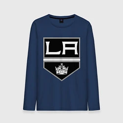 Лонгслив хлопковый мужской Los Angeles Kings, цвет: тёмно-синий