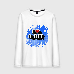 Мужской лонгслив I love 8 bit