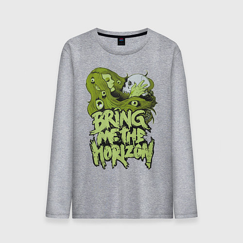 Мужской лонгслив Bring Me The Horizon: Green Girl / Меланж – фото 1